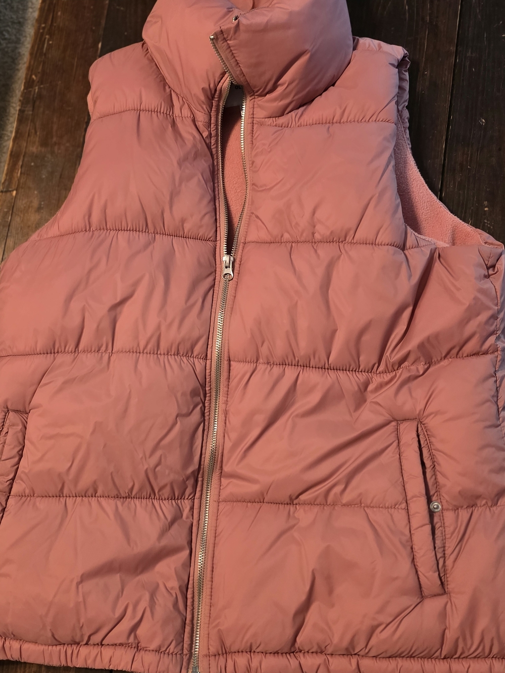 Old Navy Quilted Puffer Vest - Rose
